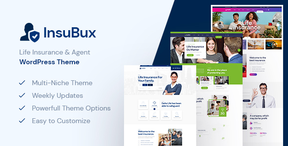 Insubux – Insurance Company WordPress Theme is suitable for insurance companies