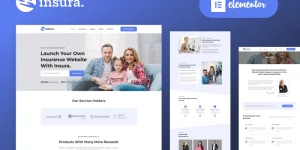 Insura - Insurance Company WordPress Elementor Theme WordPress Theme