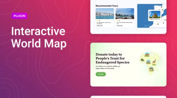 The Mapper is a WordPress plugin for Elementor to add an informative colorful interactive map anywhere on your site page. Create unlimited maps for countries