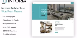 Intoria is Interior  Architecture WordPress Theme for interior