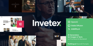 Discover the Invetex WordPress theme – ideal for consulting and investment businesses. Premium design