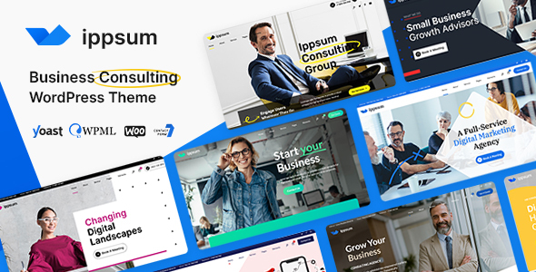 Ippsum is a WordPress Theme suitable for various business and consulting services