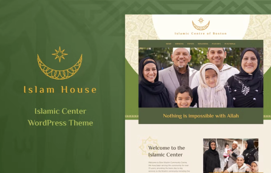 Islam House is a perfect theme for Islamic center