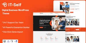 Unlock your digital potential with Itself - Digital Business WordPress Theme! Featuring a sleek design