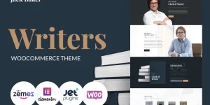 Jack Baker is an elegant writer WordPress theme