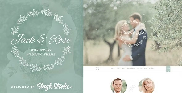 Build your dream wedding website with Jack  Rose. Fast