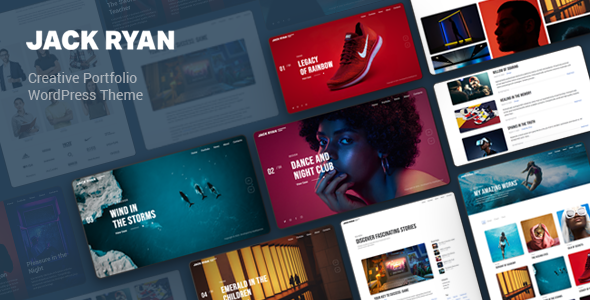 Showcase your work with the Jack Ryan Creative Portfolio WordPress Theme. Customizable