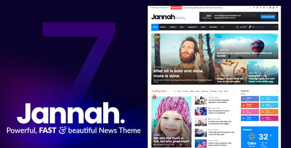 Jannah - WordPress News Magazine Theme: Your Ultimate Solution for online Magazines Looking for an awesome WordPress theme for your news or magazine site? Meet Jannah - WordPress News Magazine Theme