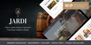 Create your dream wine shop or vineyard website effortlessly with Jardi. Fully responsive