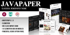 Javapaper – is a flexible and responsive WordPress theme