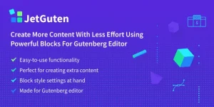 Unlock your creativity with the Jet Guten Blocks Set! This premium Gutenberg addon offers intuitive content blocks