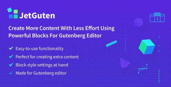 Unlock your creativity with the Jet Guten Blocks Set! This premium Gutenberg addon offers intuitive content blocks