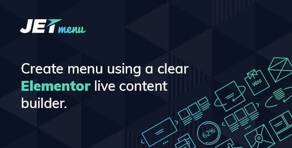 JetMenu is a premium mega menu plugin for Elementor Page Builder which allows you to create a responsive mega menu with drop-down items which is rich in content modules. Please note that you need to have Elementor Page Builder installed on your website before using this plugin.