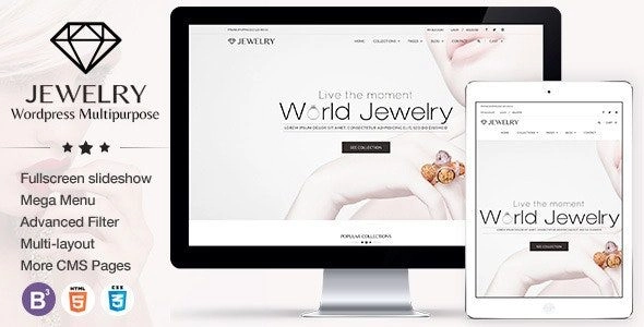 Discover the Jewelry WordPress theme