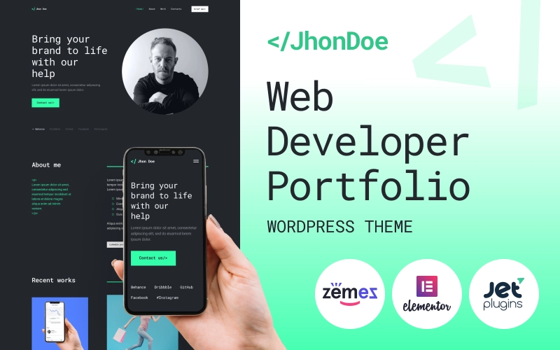 Explore the web developer theme