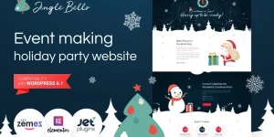 What can be a better gift for any holiday that happy people smiling and feeling joy and pleasure? Only the holiday party website theme