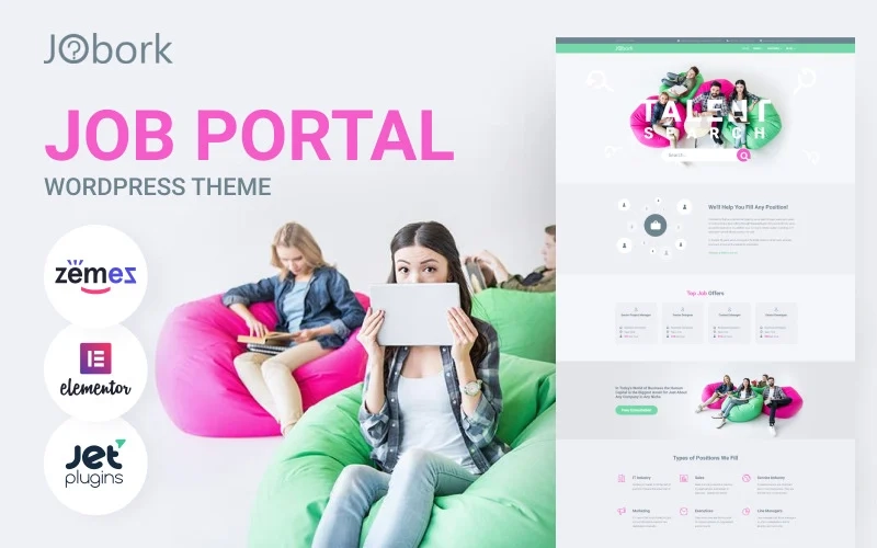 Job Portal Template is an essential purchase for creating an online job portal website. With this template