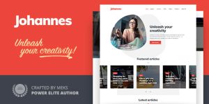 Discover the versatile Johannes WordPress theme for bloggers and editors. Fast