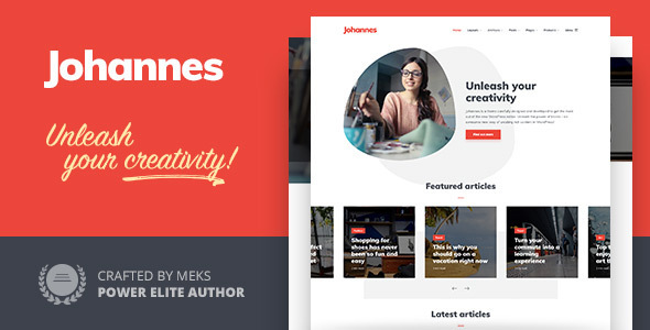 Discover the versatile Johannes WordPress theme for bloggers and editors. Fast