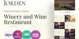 Jorden is a Wine WordPress Theme which design will make a lasting impression on your customers. Every single detail in this template was crafted carefully for a winery