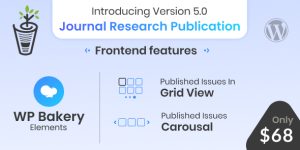 “Journal Research Publication” – A Wordpress Plugin Specially Designed for Creating Research Publication House Websites.