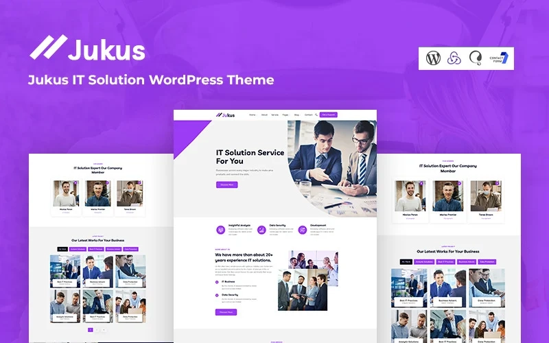 Jukus is a IT Solution WordPress theme and is fully responsive Website. You can create anything using the website. The theme you able use as any latest company website. This theme is a compatible withal browsers