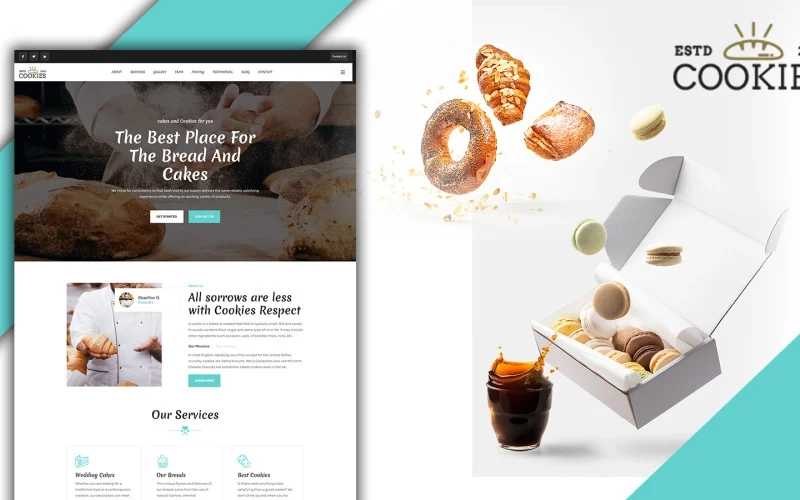 JumboCookies Sweets  Bakery WordPress Theme has been tested on all devices to make sure that its fully compatible with all devices. This theme has 100% Responsive Layout Design which looks amazing on all mobile device.