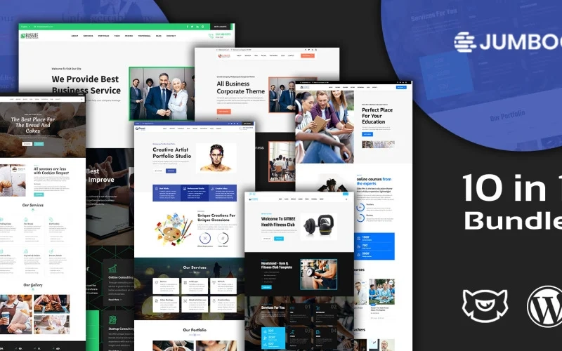 Jumboo Multipurpose Responsive Landing Pages WordPress Theme Bundle is packed with 10 THEMES! Each theme in this template is packages separately for your convenience. When you setup Jumboo