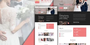 Weds Wedding Planning WordPress Theme is packed with 12 pages which are Compatible on Firefox