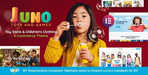 Juno is a cute beautiful  attractive Kids Toys Store WordPress Theme(Woocommerce). It is perfectly suits any kids toys online store and video games