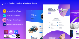 Create stunning product landing pages with Jupi WordPress theme. Responsive