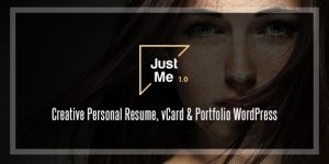 Just Me is WordPress theme for creatives