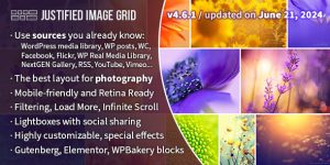 Justified Image Grid - Premium WordPress Gallery: A Must-Have for Stunning Visuals The Justified Image Grid - Premium WordPress Gallery is a fantastic tool designed to enhance your website with visually appealing image galleries. Built for WordPress