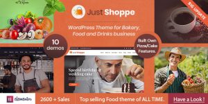 Create a stunning bakery website with the Justshop Cake WordPress Theme. Easy customization