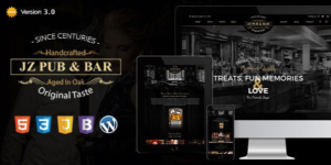 Jz Pub  Bar WordPress Theme is modern