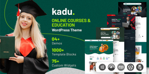 Introducing the Kadu - Online Courses  Education WordPress Theme! If you’re on the hunt for a robust and stylish theme designed specifically for educational institutions