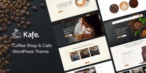 Kafe is a Coffee WordPress theme that helps you to create a coffee company or a coffee shop website with ease. It will help you launch the website in a beat! The theme includes a lot of practical features and elements ideal for the coffee industry.