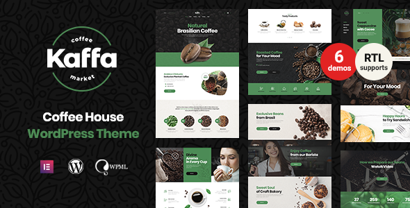 Get Kaffa - Coffee House WordPress Theme from Bevaultx! Boost your café's online appeal with elegant design