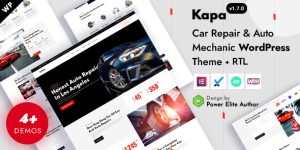 Kapa is a modern responsive WordPress Theme built for Car Repair  Auto Services websites. It includes a full niche demo variation