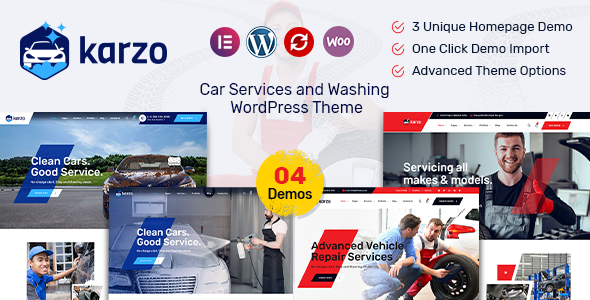 Boost your car service site with Karzo WordPress Theme. Available on Bevaultx