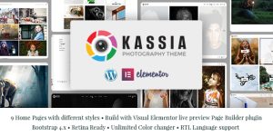 Discover the elegant and functional Kassia Photography WordPress Theme. Perfect for photographers and creatives. Subscribe to Bevaultx for more!