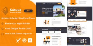 Kasuua – Architect  Design WordPress Theme which is perfectly suitable for architecture companies