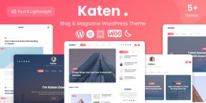 Katen is a responsive modern WordPress theme specially created for magazines