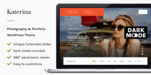 Katerina is a premium photography and portfolio theme designed to load quickly