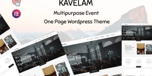 Kavelam is Multipurpose Event Management WordPress Theme. If you are looking for simple event management WordPress theme for your event management business