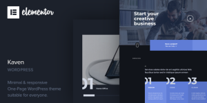 Kaven is a minimal Corporate Business WordPress Theme suitable for startup