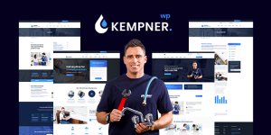 Discover the Kempner Plumber WordPress Theme The Kempner Plumber WordPress Theme is specially designed for plumbing businesses