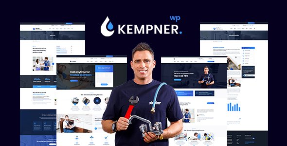 Discover the Kempner Plumber WordPress Theme The Kempner Plumber WordPress Theme is specially designed for plumbing businesses