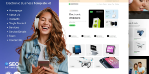 Kesetroom - Electro Webstore is a headless eCommerce solution tailored for electronic stores and webshops built with WordPress. This versatile kit