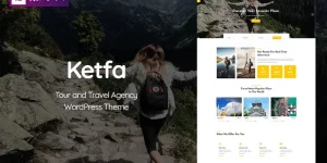 Ketfa is a Elementor Tour and Travel Digital Agency Stylish WordPress Theme that Developed for All type of Tour - travel